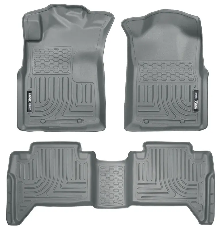 Husky Liners Weatherbeater Combo Grey Floor Liners For 05-13 Toyota Tacoma 1