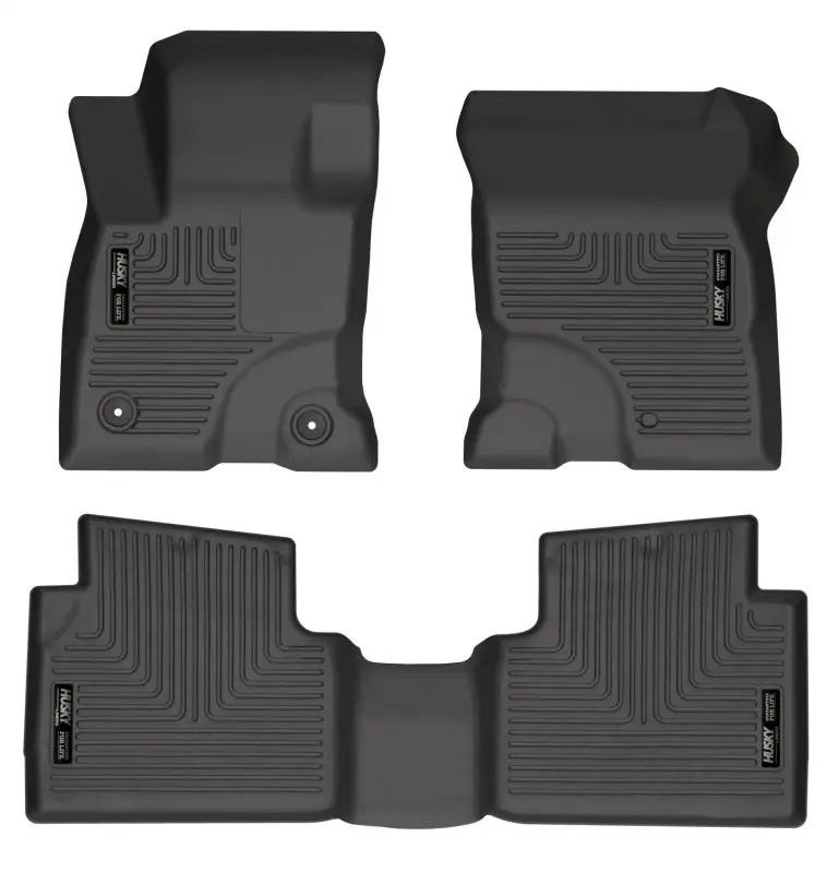 Husky Liners Weatherbeater Front & 2Nd Seat Floor Liners - Black For 2022 Ford Maverick (No Fit Hybrid) 1
