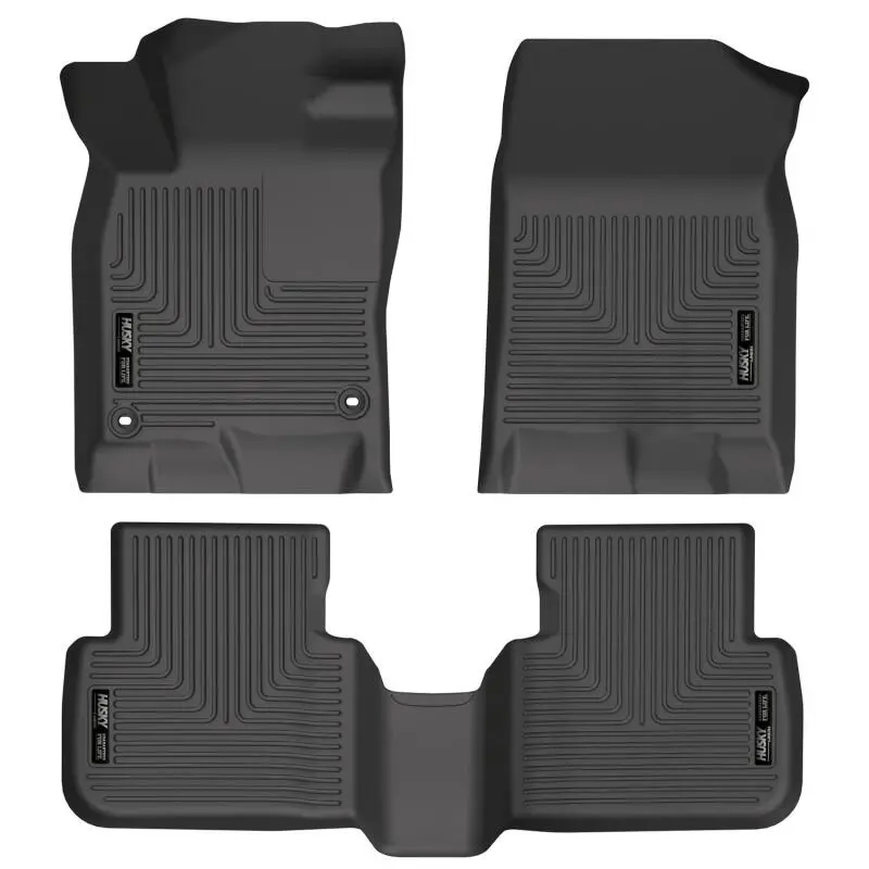 Husky Liners Weatherbeater Front & 2Nd Seat Floor Liners For 2022 Honda Civic (Black) 1