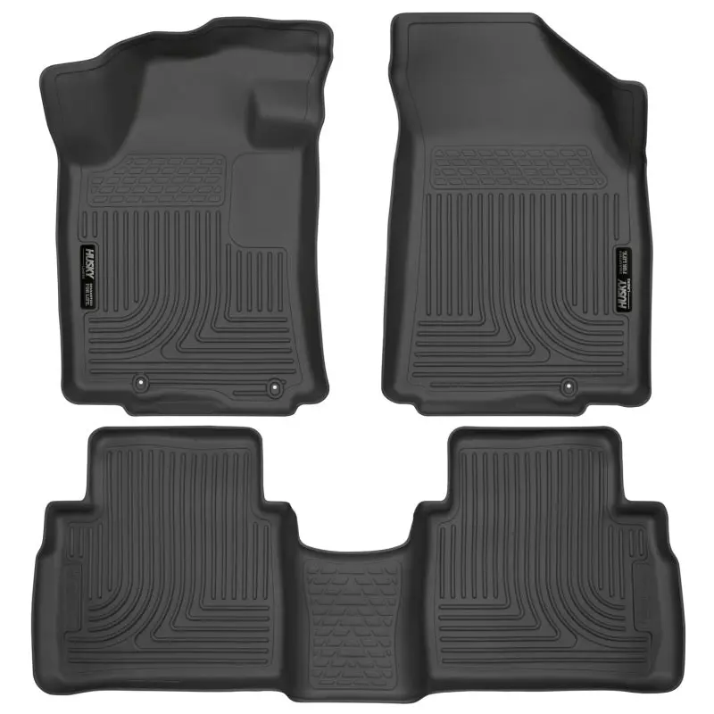 Husky Liners Weatherbeater Front And Second Row Black Floor Liners For 2016 Nissan Maxima 1