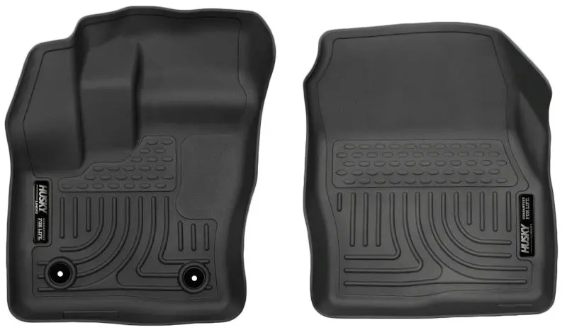 Husky Liners Weatherbeater Front Black Floor Liners For 2014-2015 Ford Transit Connect 1