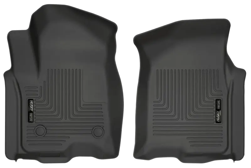 Husky Liners Weatherbeater Front Floor Liners For 2019 Chevrolet Silverado 1500 Crew Cab 1