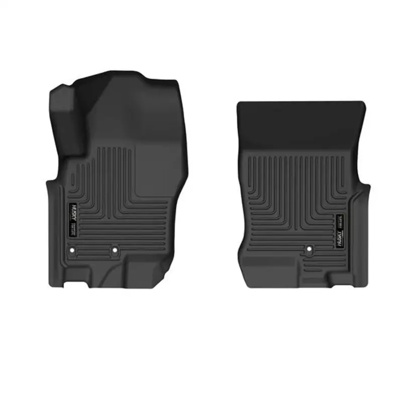 Husky Liners Weatherbeater Front Row Black Floor Liners - 08-21 Nissan Frontier Crew Cab 1