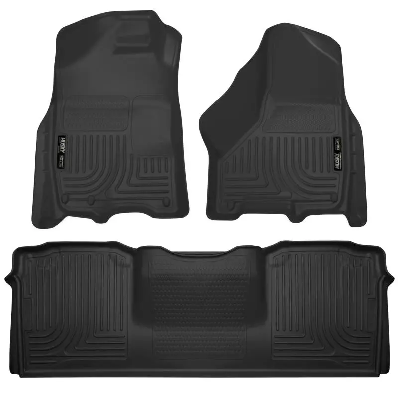 Husky Liners Weatherbeater Mega Cab Floor Liners - Black (10-12 Dodge Ram 2500/3500) 1