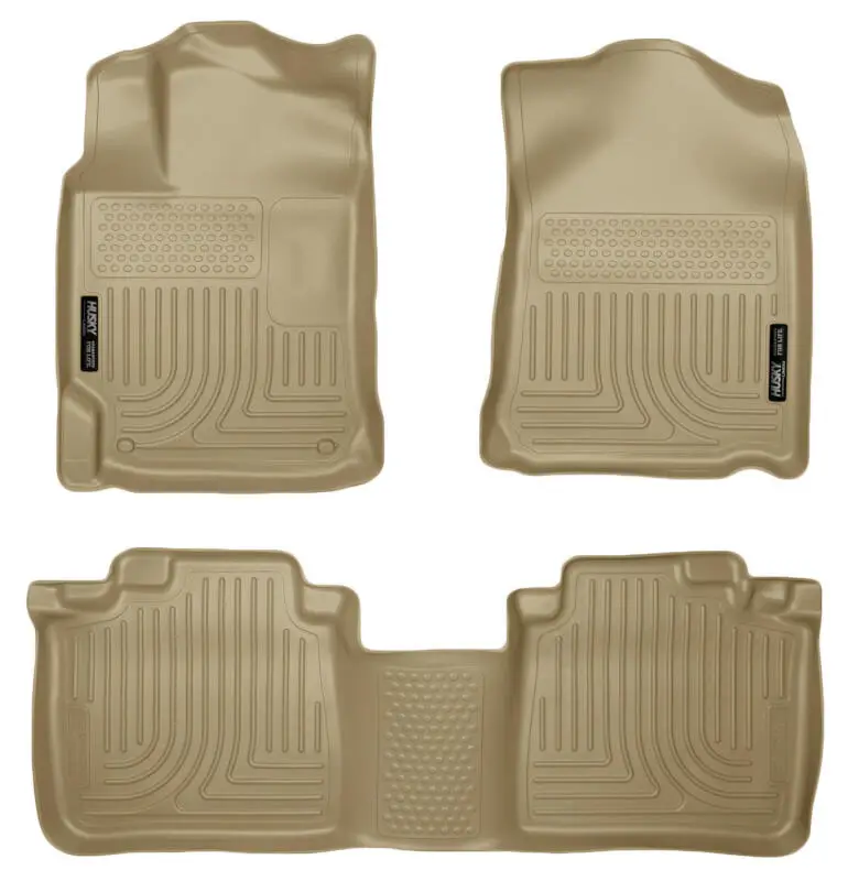 Husky Liners Weatherbeater Tan Front & 2Nd Seat Floor Liners For 10-13 Lexus Rx350/Rx450h 1