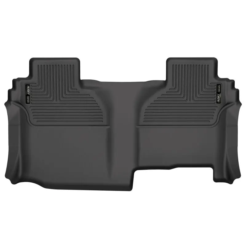 Husky Liners X-Act 2Nd Seat Floor Liner - Blk For 19-21 Silverado/Sierra 1500/2500/3500 Double Cab 1