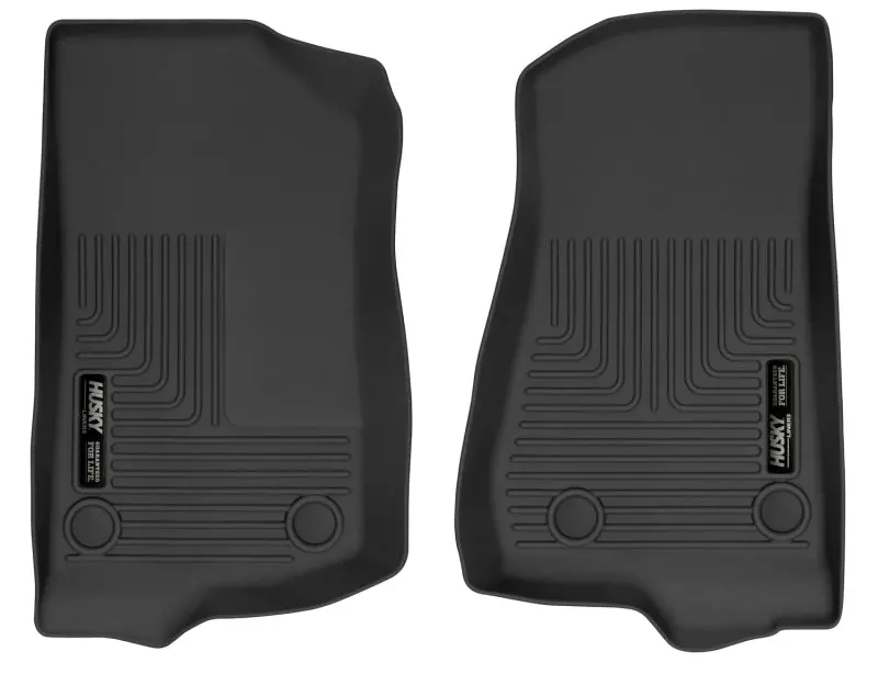 Husky Liners X-Act Contour Black Front Floor Liners For 19-24 Jeep Wrangler Jl/Jlu 1