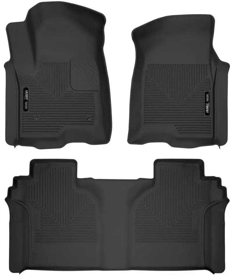 Husky Liners X-Act Contour Front & Second Seat Floor Liners - Chevrolet Silverado 1500 19-23 1