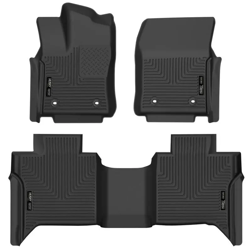 Husky Liners X-Act Front & 2Nd Seat Floor Liner - Black For 2022 Toyota Tundra Crewmax 1