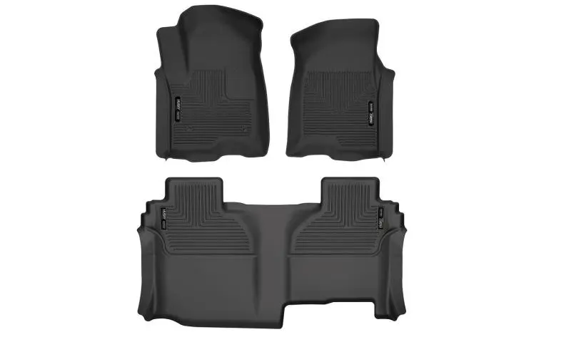 Husky Liners X-Act Front + 2Nd Seat Floor Liner Set For Chevy Silverado 1500/Gmc Sierra 1500 (19-24 Black) 2