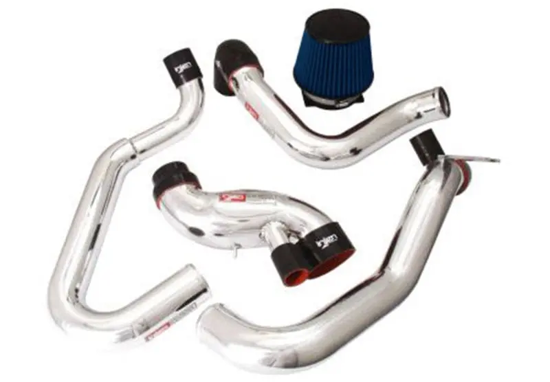 Injen Cast Aluminum Intake System With Full Intercooler Piping For 03-06 Mitsubishi Lancer Evo 8/9/Mr Polished Short Ram Int 1