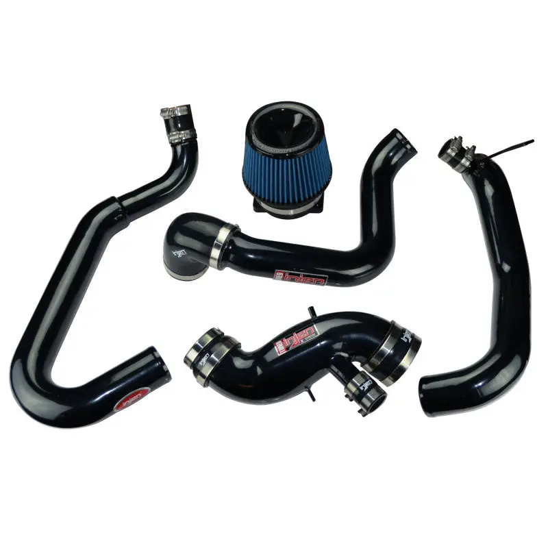 Injen Cast Aluminum Intake System With Intercooler Piping For 03-06 Mitsubishi Lancer Evo 8/9/Mr Black Short Ram 2