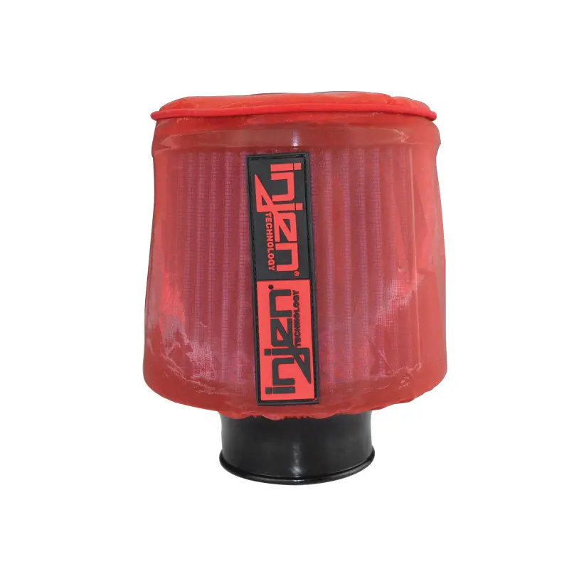 Injen Red Water Repellant Pre-Filter For X-1021 - 6In Base / 6-7/8In Tall / 5-1/2In Top 1