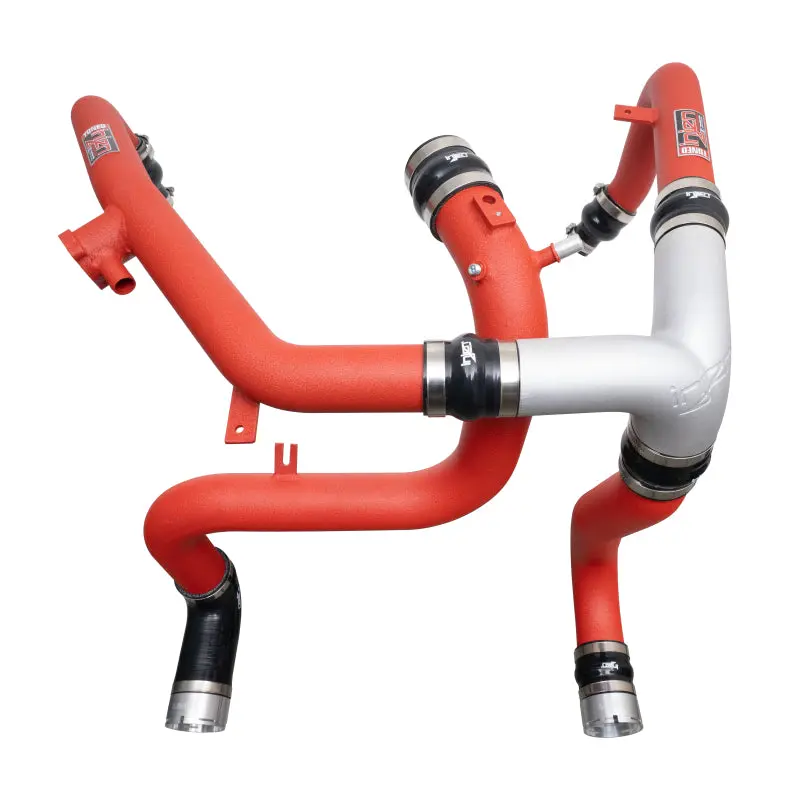 Injen Ses Intercooler Pipes For 21-23 Ford Bronco 2.7L V6 Ecoboost - Wrinkle Red 1