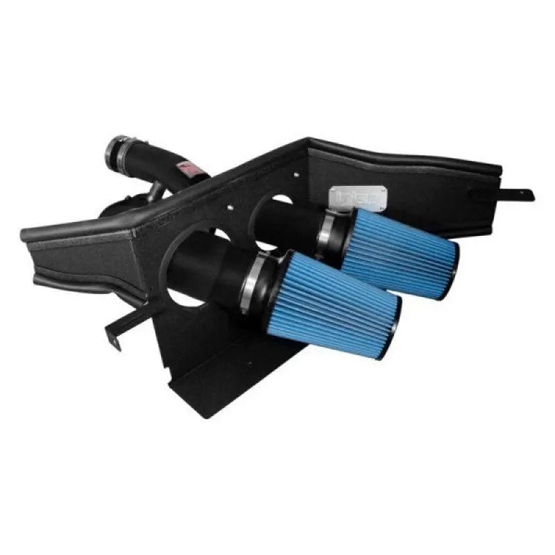 Injen Short Ram Intake Wrinkle Black For 2015+ Ford F-150 V6 2.7L/3.5L Ecoboost With Heat Shield 2