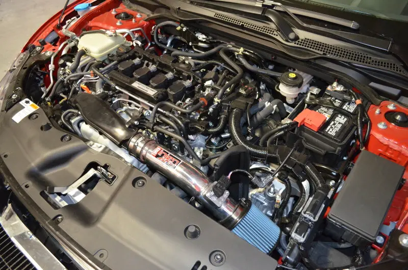 Injen Short Ram Intake Wrinkle Red For 16-21 Honda Civic 1.5L 4 Cyl. Ex Ex-L Ex-T Lx Si Sport Sport Touring Touring 2