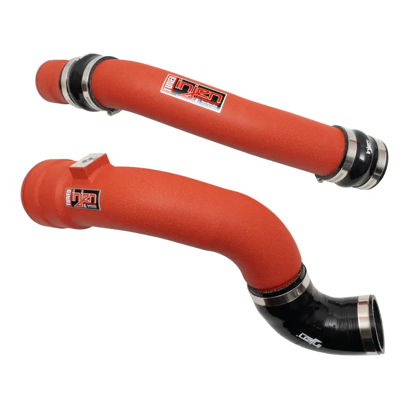 Injen Wrinkle Red Intercooler Piping Kit For Ford V8-6.7L Turbo Diesel (17-22) 1
