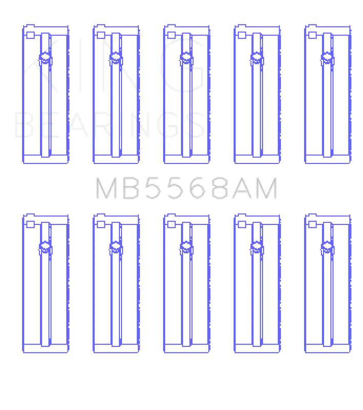 King Crankshaft Main Bearing Set Size Std For Honda D16a/Y/Z H22a4 F23a 1