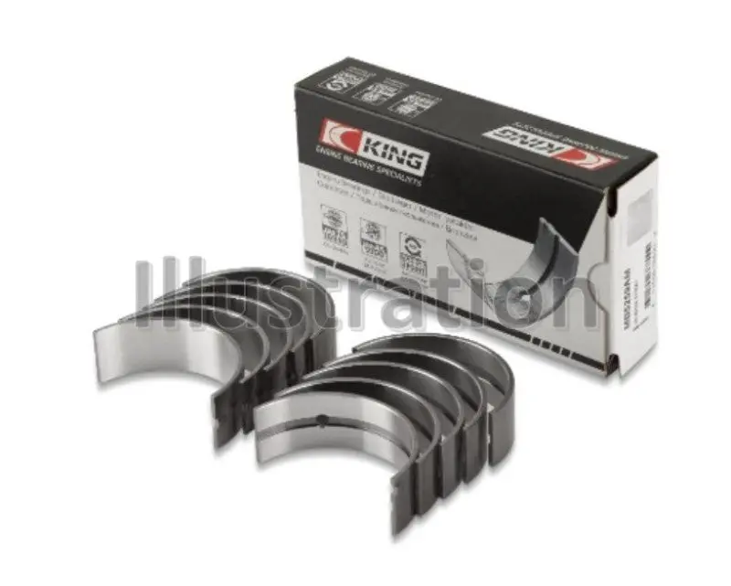 King Engine Bearings Amc/Jeep 390/401 Crankshaft Main Bearing Set - Undersize 0.10 Inch 1
