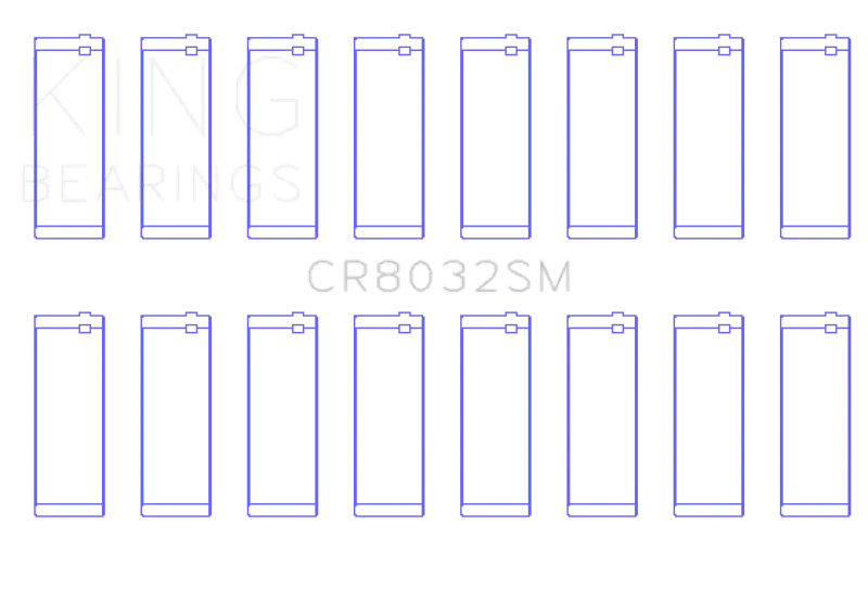 King Engine Bearings Chrysler V8 5.7L/6.1L/6.4L Hemi Rod Bearing Set Size Std Compatibility 2005-2022 1