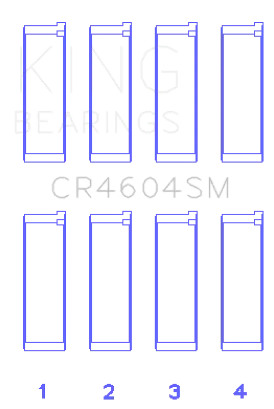 King Engine Bearings Con Rod Bearing Set For Ford 2.3L Duratec/Mazda L3-Vdt Mzr Turbo 2