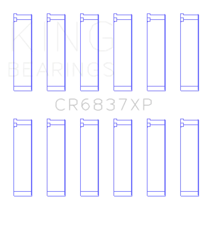 King Engine Bearings Connecting Rod Bearing Set For Honda J30/J35 (Set Of 6) - Various Acura & Honda Models 1