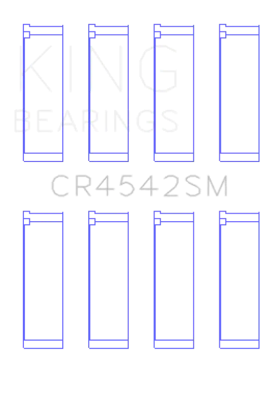 King Engine Bearings Connecting Rod Bearing Set For Honda K-Series 16V 2.0L 2.3L 2.4L (Except A3) Set Of 4 2