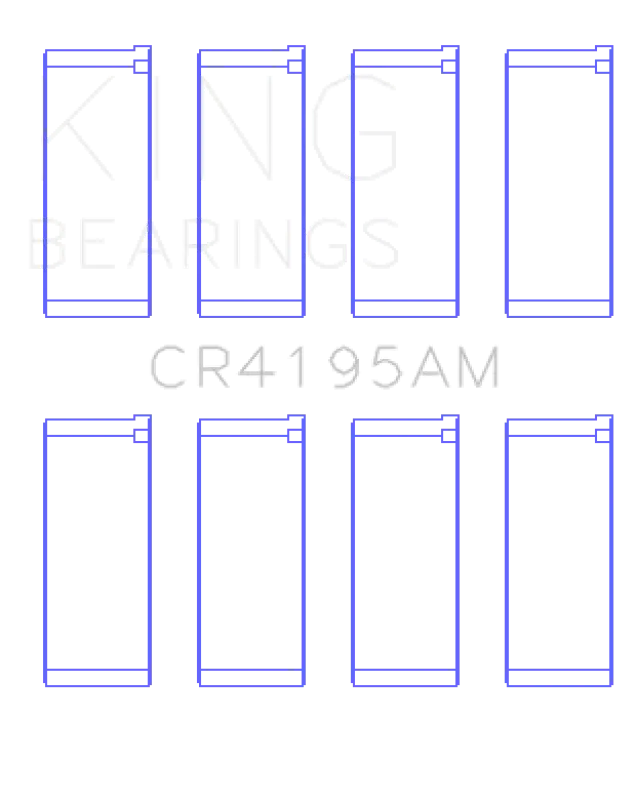 King Engine Bearings Connecting Rod Bearing Set - Size Std For Chrysler Neon, Dodge Neon, Stratus, Plymouth Neon, Eagle Talon, Mitsubishi Eclipse, Plymouth Breeze - Various Models 2