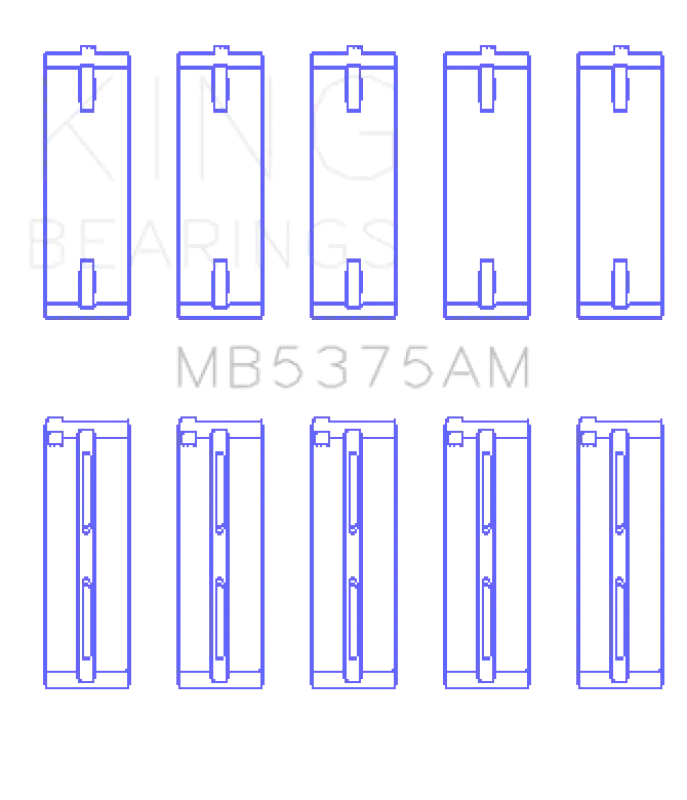 King Engine Bearings Crankshaft Main Bearing Set For Toyota 2Zzge - Various Compatible Models 1