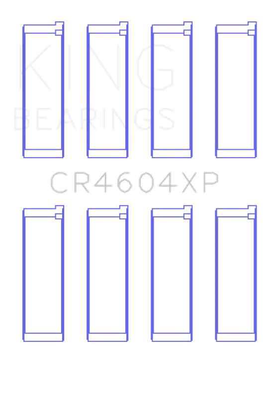 King Engine Bearings High Performance Rod Bearing Set - Size Std For 07-09 Mazdaspeed 3 L3-Vdt Mzr Disi (T) 1