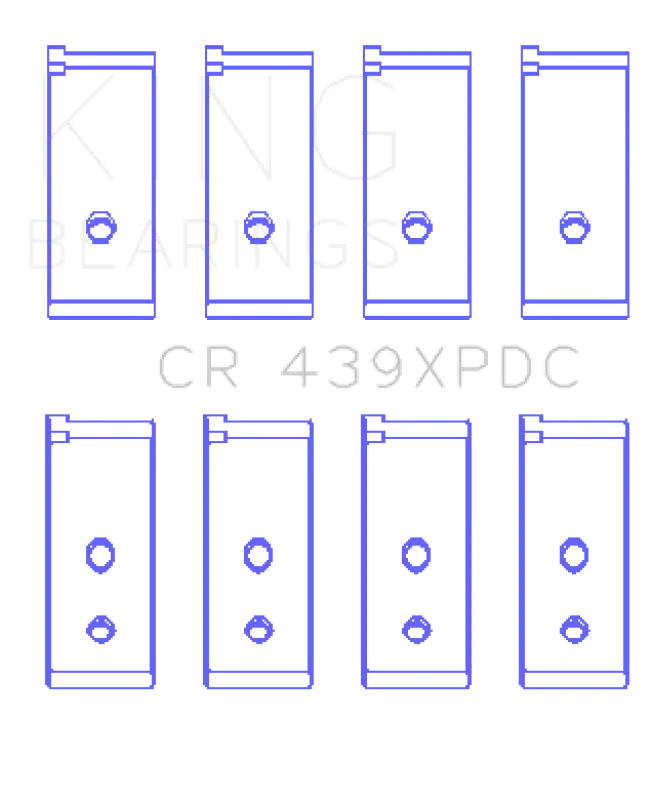 King Engine Bearings Honda B18a1/B18b1 Pmaxkote Performance Rod Bearing Set For Acura Integra 1990-2001 And Honda Accord 1984-1989 2