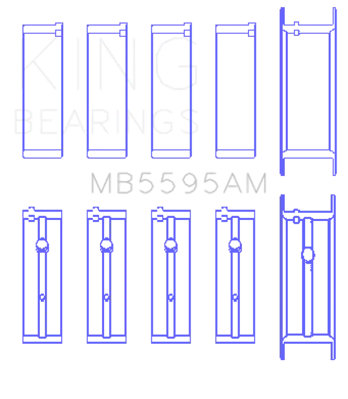 King Engine Bearings Ka-24E Main Bearing Set Size Std For Nissan 240Sx Altima Frontier Pickup Xterra 1
