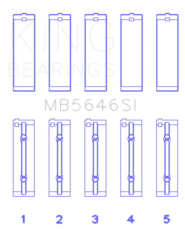 King Engine Bearings Main Bearing Set For Toyota 1Azfe 2Azfe Compatible With Lexus Hs250h Scion Tc Corolla And More 2