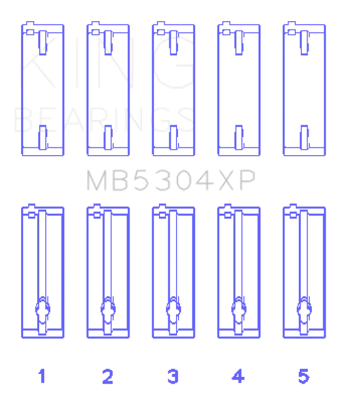 King Engine Bearings Main Bearing Set Mazda B6 Stdx 2