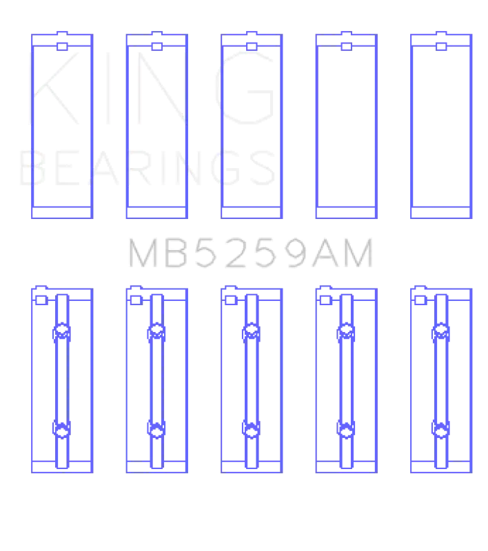 King Engine Bearings Main Bearing Set Size Std For Acura B18a1/B1/C1/C5 K20a/K24a 1