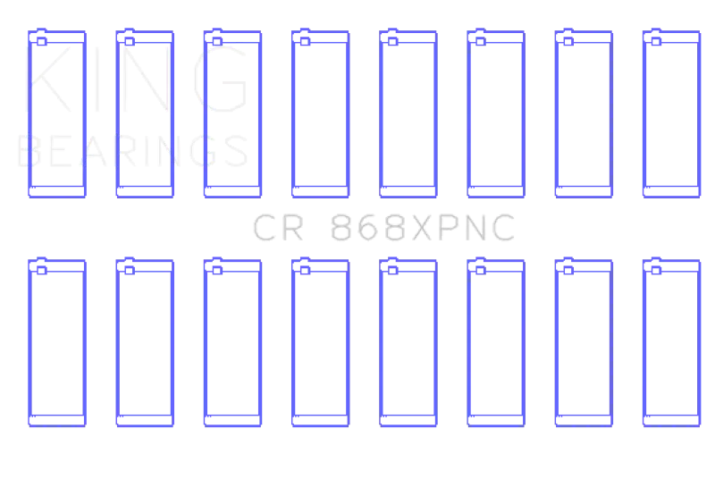 King Engine Bearings Performance Coated Rod Bearing Set For Ford 4.6L/5.4L V8 Sohc Size Stdx 2
