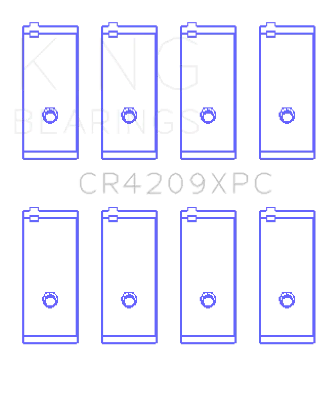 King Engine Bearings Performance Rod Bearing Set Pmaxkote Toyota 3Sgte 16V 2.0L - Size Std 1