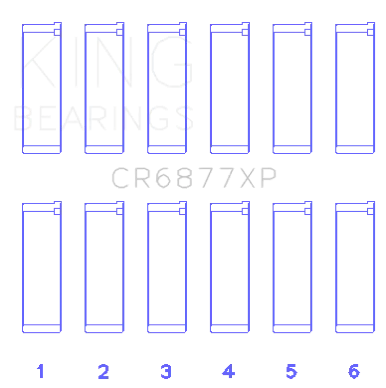 King Engine Bearings Performance Rod Bearing Set Size Std For Bmw S54b32 3.2L M3 Z3 Z4 Models 2001-2009 2
