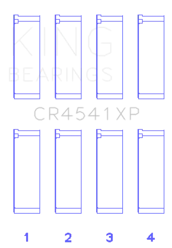 King Engine Bearings Performance Rod Bearing Set - Size Std For Honda F23a, F23z, K20a3 - Fits Acura Cl, Rsx; Honda Accord, Civic, Odyssey; Isuzu Oasis 2