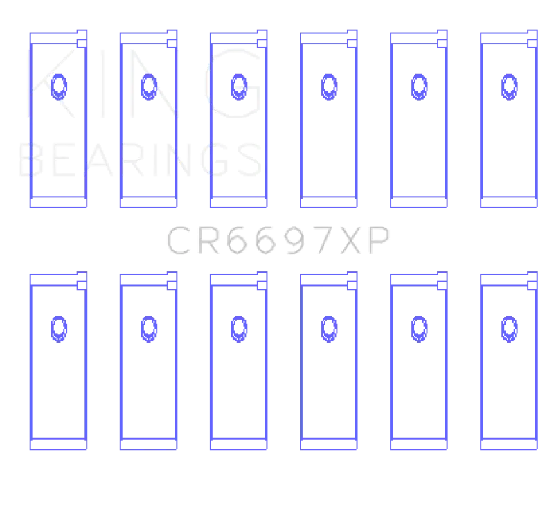 King Engine Bearings Performance Rod Bearing Set Size Std For Nissan Rb25/Rb26 1