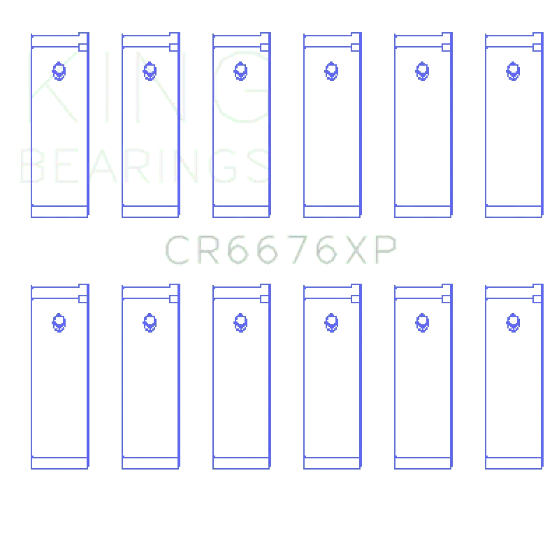 King Engine Bearings Performance Rod Bearing Set - Size Std For Nissan Vg30de/Vg30dett/Vg30e/Vg30t (1990-2002) 2