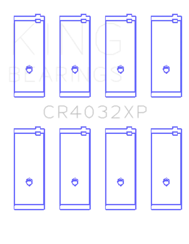 King Engine Bearings Performance Rod Bearing Set - Size Std For Toyota 4Age 4Agze 16V 1.6L 1