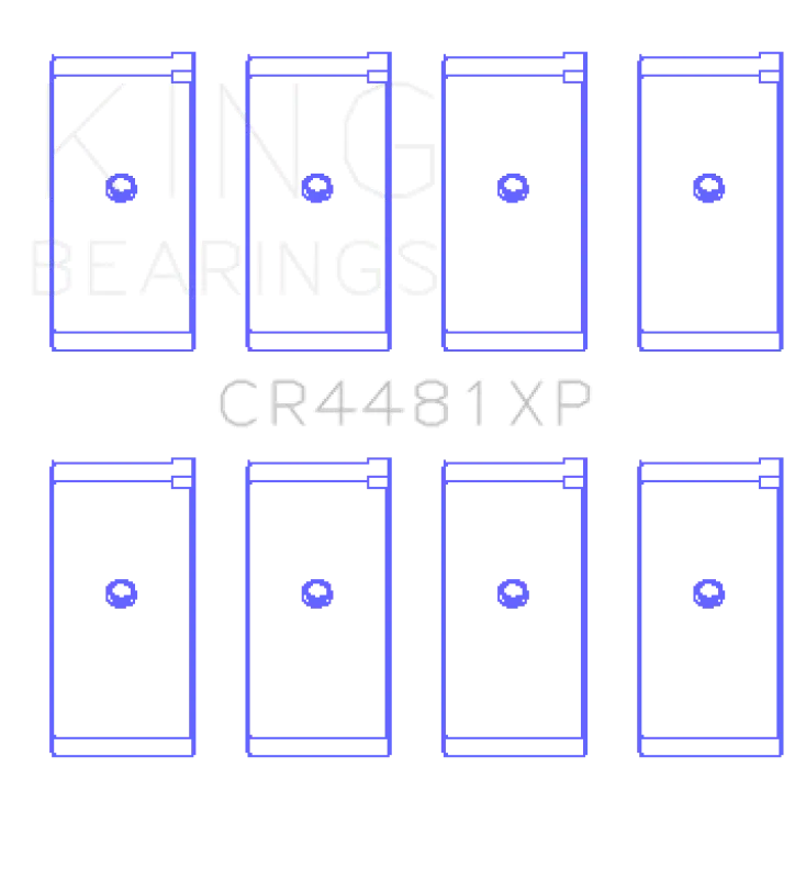 King Engine Bearings Performance Rod Bearing Set - Size Stdx For Mitsubishi 4G63/4G64 6 Bolt 1St Gen Dsm 1