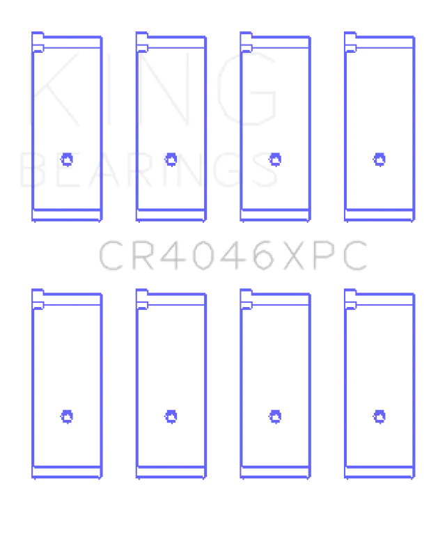 King Engine Bearings Performance Rod Bearing Set With Pmaxkote Coating - Honda B20b4/B20z2/D16 Series/Zc 16V Std Size 2