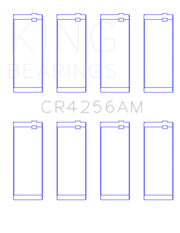 King Engine Bearings Rod Bearing Set +0.25Mm For Chrysler 148/148 Turbo Dohc 16V/Jeep 148 Dohc 16V 2