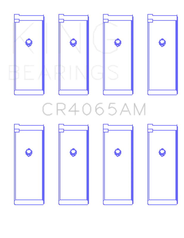 King Engine Bearings Rod Bearing Set - Size Std For 91-04 Nissan 146Ci/2.4L Ka24de L4/89-97 146Ci/2.4L Ka24e L4 2