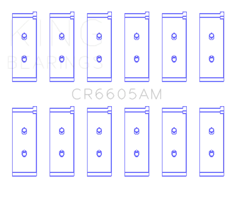 King Engine Bearings Rod Bearing Set - Size Std For Toyota 5Me/5Mge/7Mge/7Mgte 2