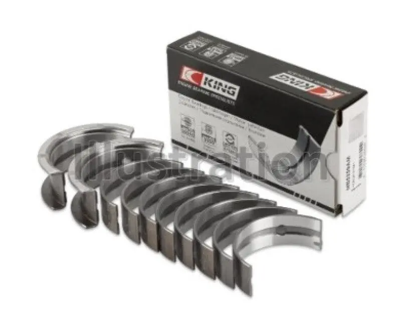 King Engine Bearings Subaru Fa/Fb Main Bearing Set Size Std 1