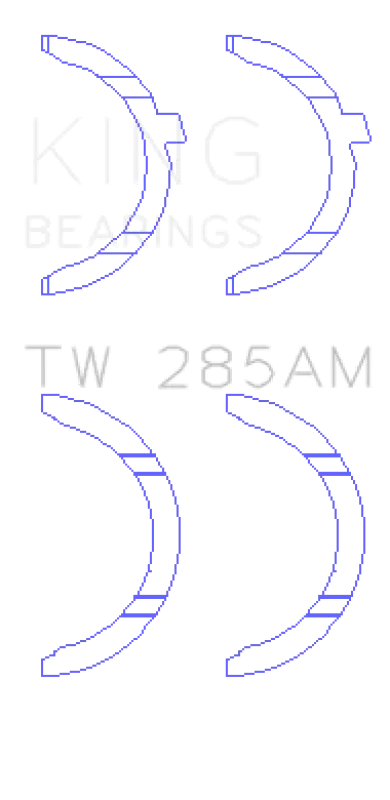 King Engine Bearings Thrust Washer Set For 94-01 Toyota 2.4L 2Rz-Fe 2.7L 3Rz-Fe 4Runner Tacoma Previa T100 1