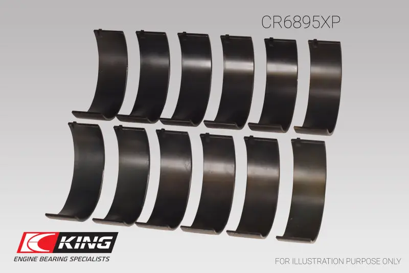 King Ford Ecoboost 3.5L V6 Connecting Rod Bearing Set Pmaxblack +0.25Mm (0.25) 1